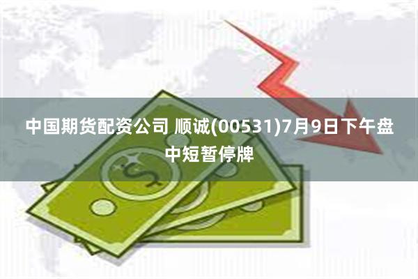 中国期货配资公司 顺诚(00531)7月9日下午盘中短暂停牌